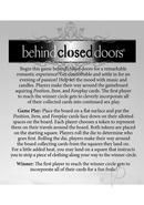 Bcd Behind Closed Doors (nv)
