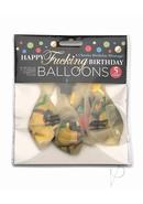 Happy Fn Birthday Confetti Balloons 5pk