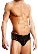 Prowler Black Lace Brief Lg