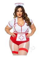 Nurse Feelgood 2pc 3x/4x Red/wht