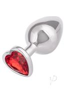 Jewel Large Ruby Heart Plug Red