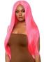 Long Straight 33 Cntr Part Wig O/s Pnk